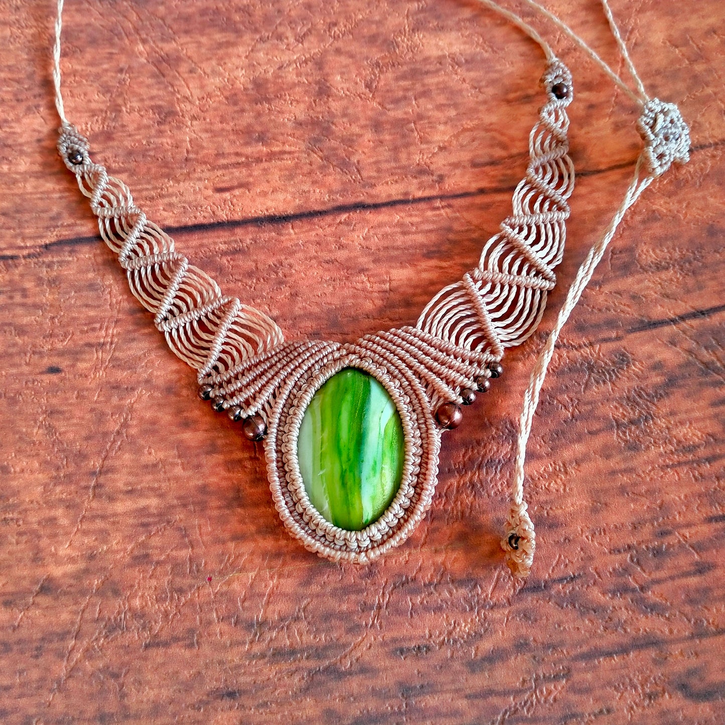 Collier micro- macramé "Dorine"