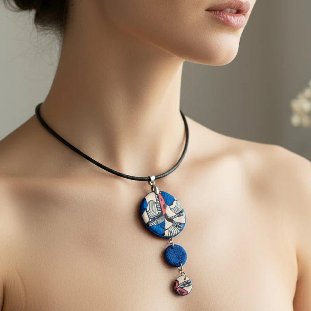 Collier "Amara" - Pendentif Inspiration Africaine