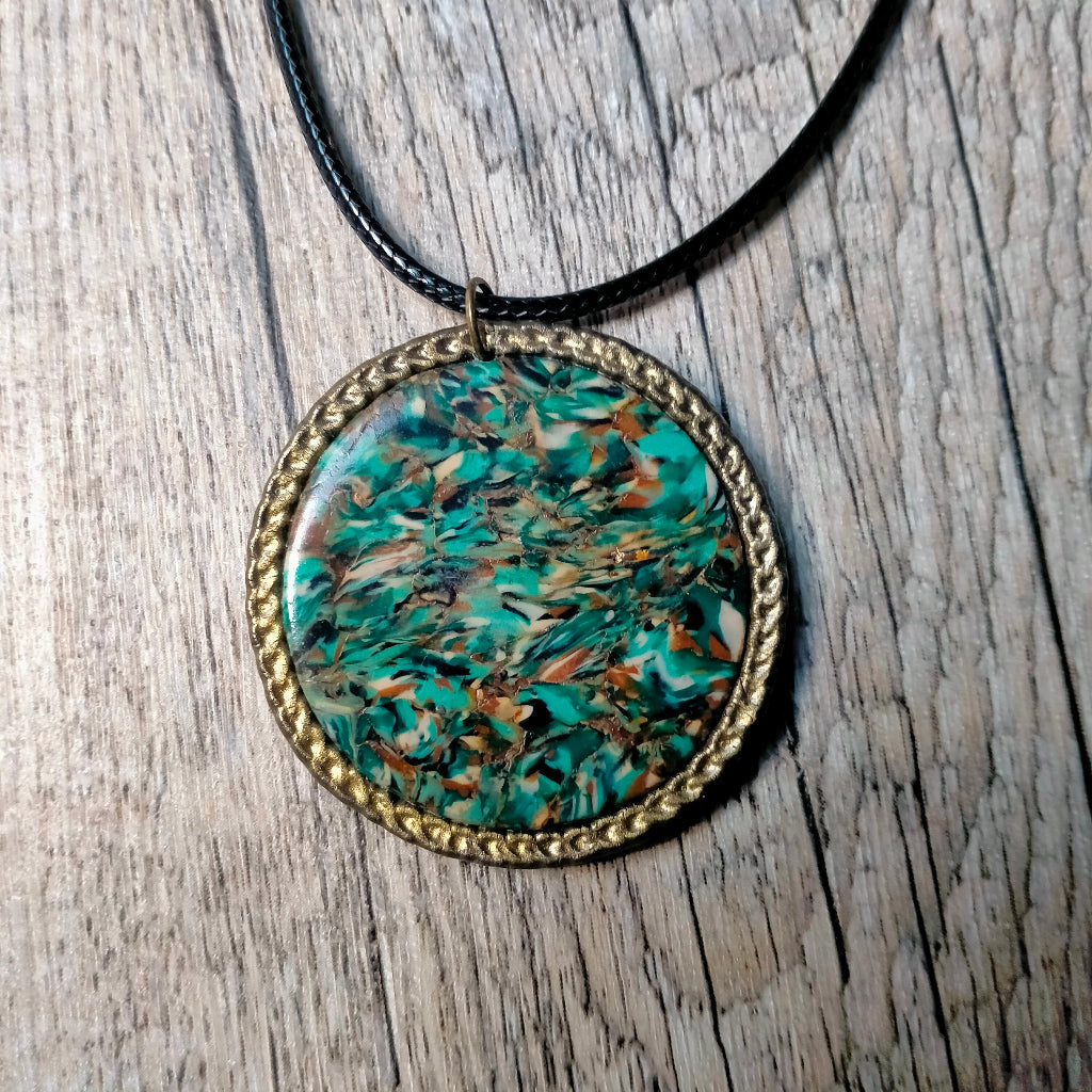 collier fait main turquoise