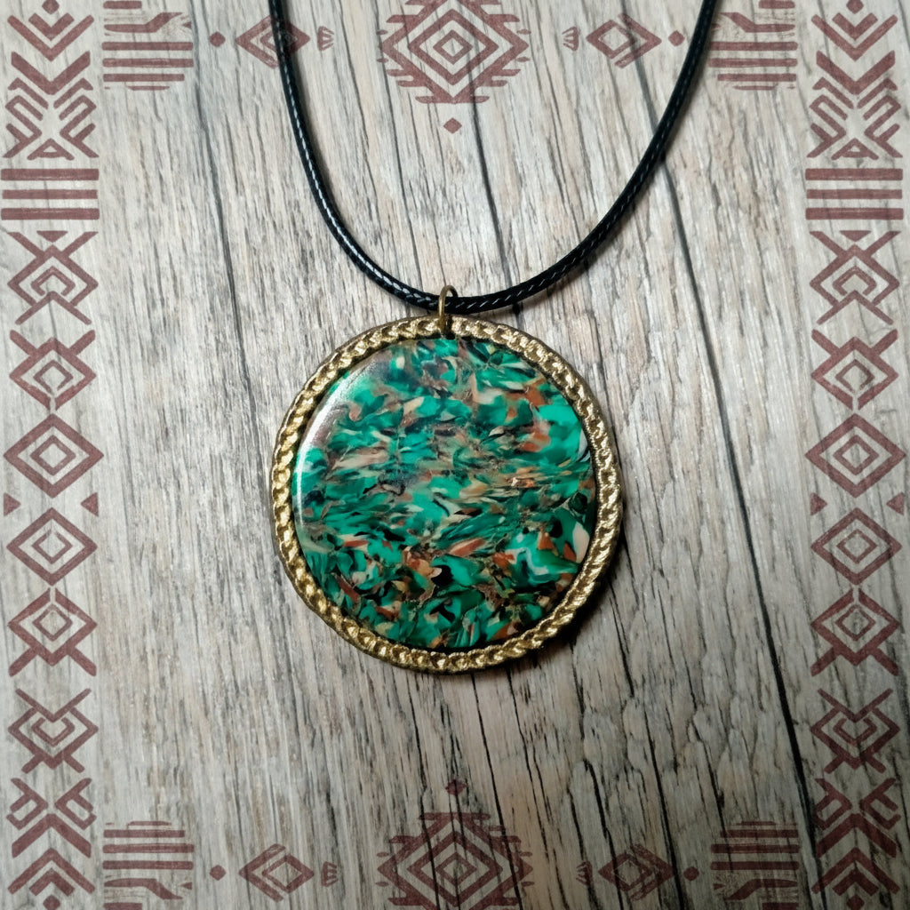 collier fait main turquoise